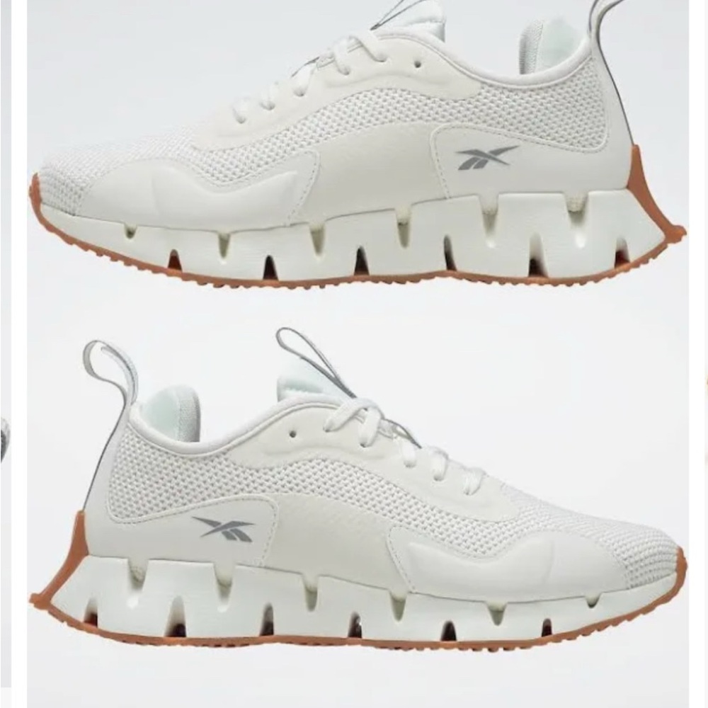 Women’s Reebok Zig Dynamica Chalk/Gray/Gum size 8